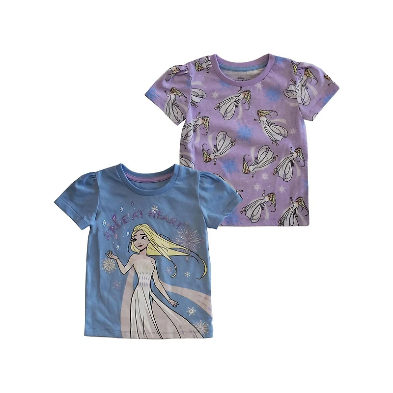 Toddler Girls Disney Frozen 2 2 Pack True Heart Elsa T-Shirts