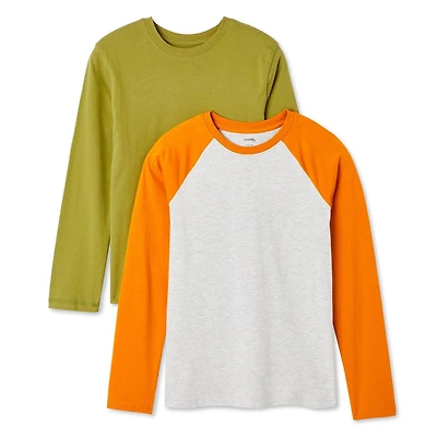 Lot de 2 t-shirts à manches longues George pour garçons Tailles TP–TG