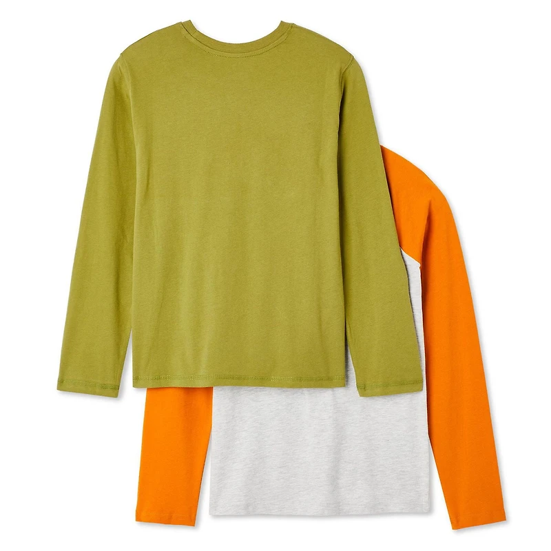 Lot de 2 t-shirts à manches longues George pour garçons Tailles TP–TG