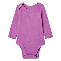 George Baby Girls' Long Sleeve Rib Bodysuit