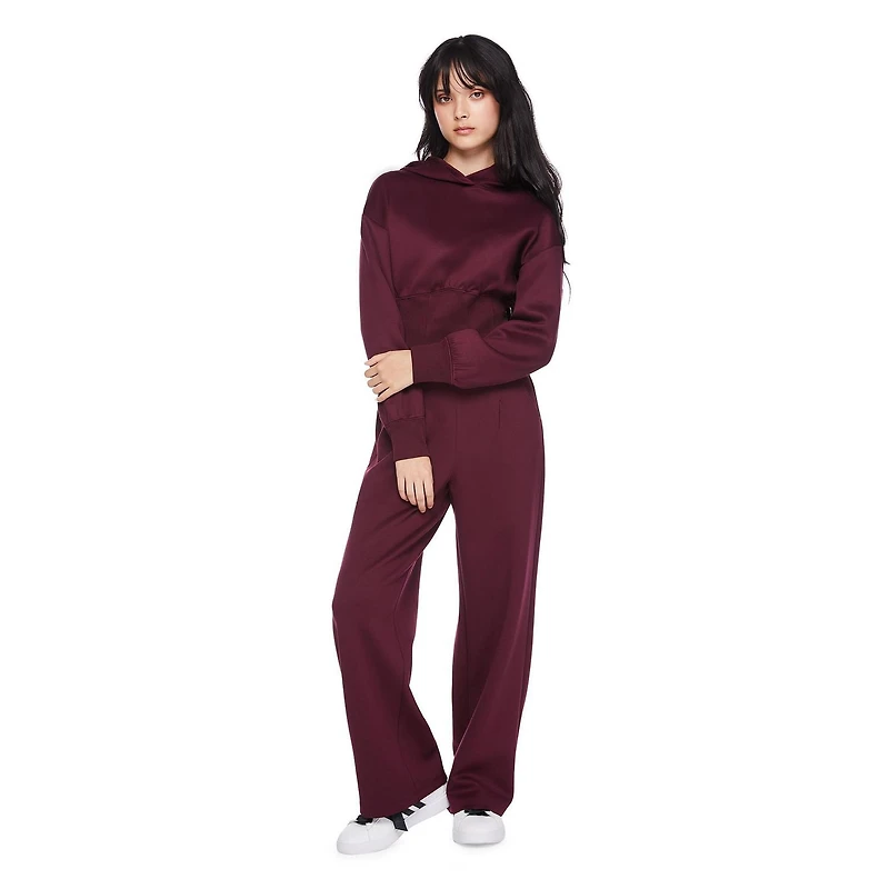 Haut à capuchon écourté style corset manches longues My Sister’s Closet pour filles Tailles P-TTG