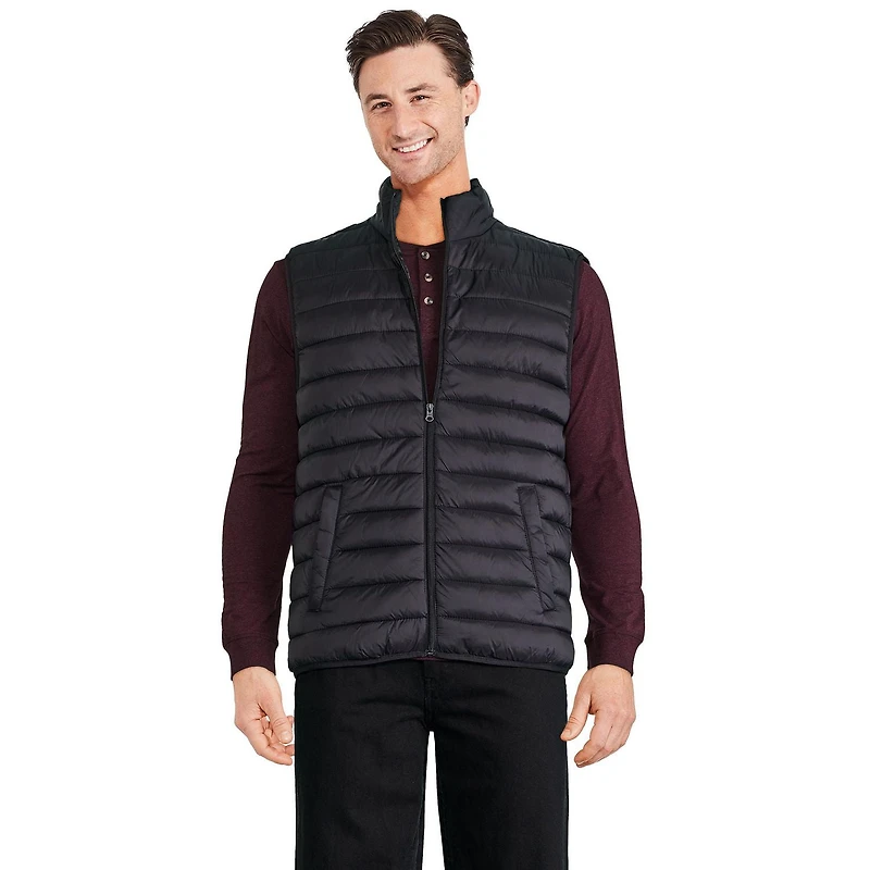 George Men's Packable Puffer Vest, Sizes S-2XL