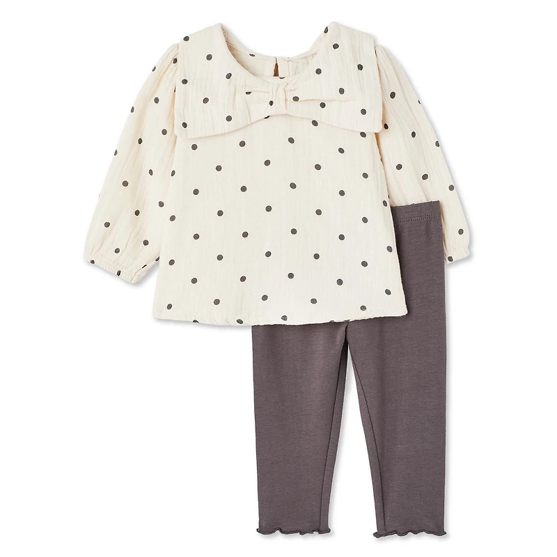 George Baby Girls' Woven 2-Piece Set, Sizes 0-24 months