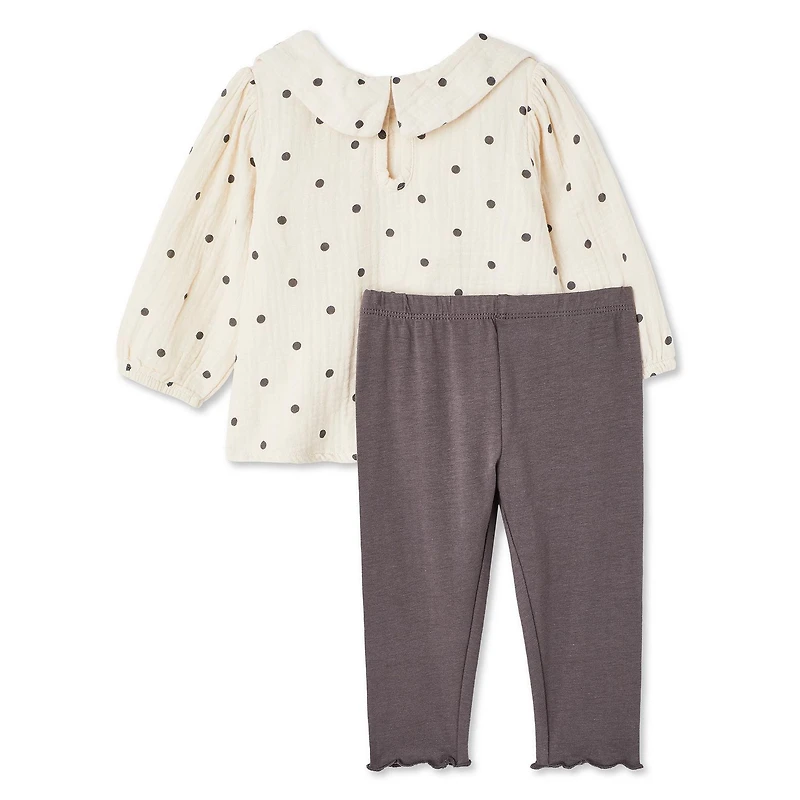 George Baby Girls' Woven 2-Piece Set, Sizes 0-24 months