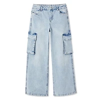 Jean cargo à jambes larges George pour filles
