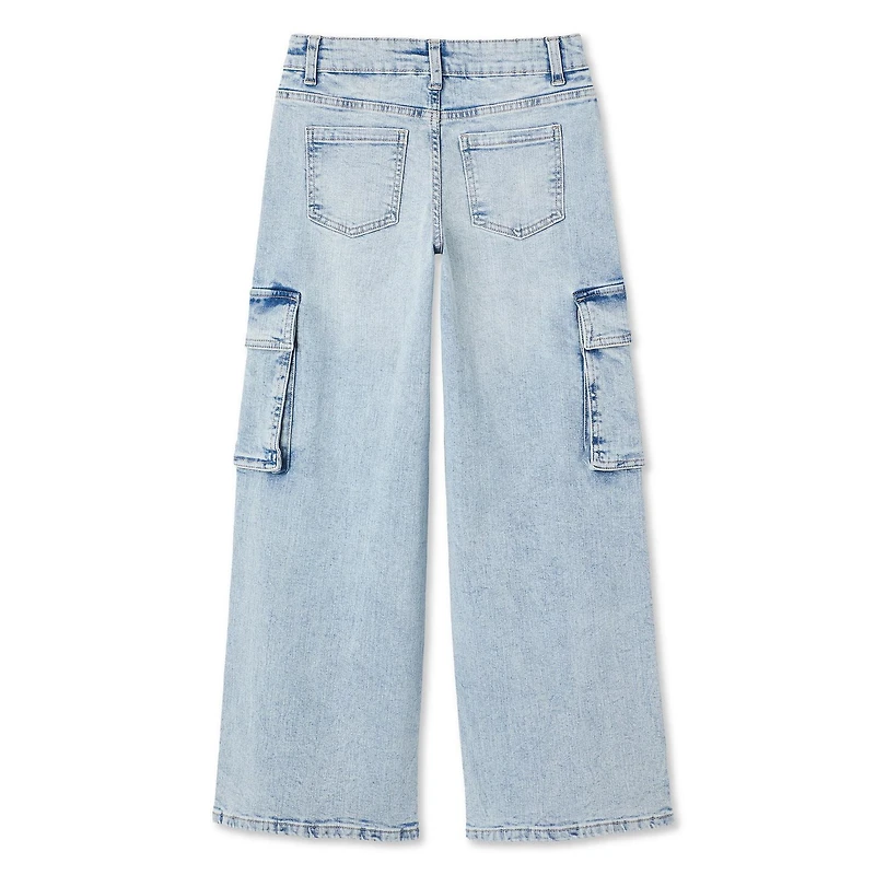 Jean cargo à jambes larges George pour filles