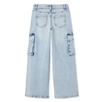 Jean cargo à jambes larges George pour filles