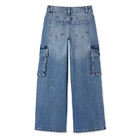 Jean cargo à jambes larges George pour filles