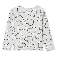 George Toddler Girls' Long Sleeve Rib Tee, Sizes 2T-5T