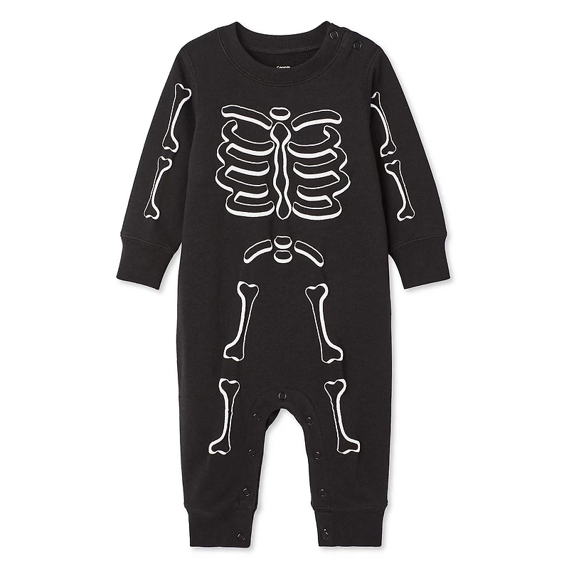 Barboteuse en molleton avec squelette George pour bébés garçons