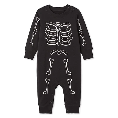 Barboteuse en molleton avec squelette George pour bébés garçons