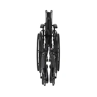 Drive Medical Black Cruiser III Light Weight Wheelchair with Flip Back Removable Arms, Adjustable Height Desk Arms, Elevating Leg Rests, 18"