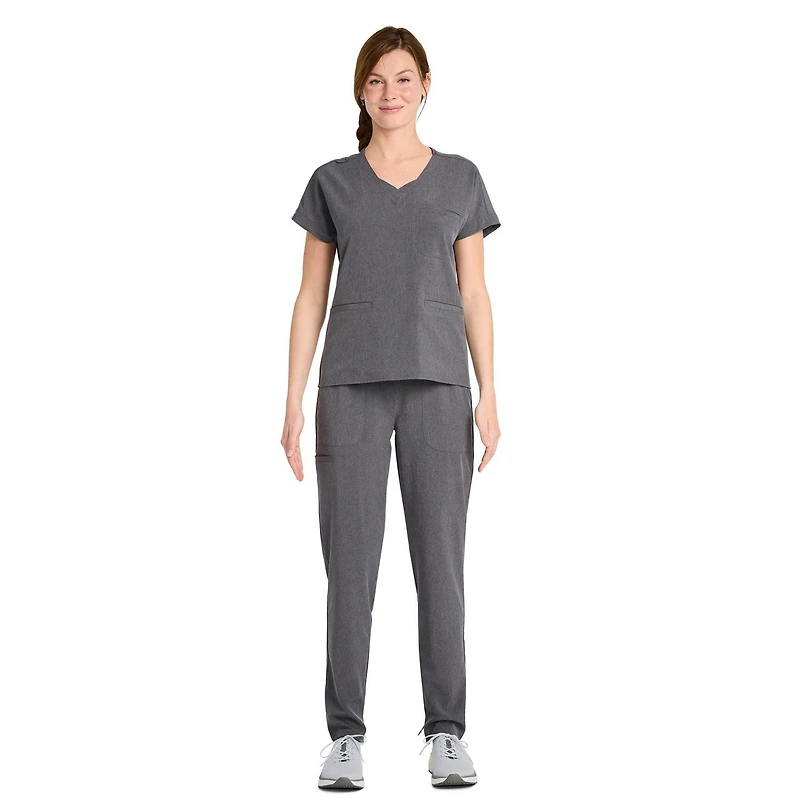 Haut d'uniforme à encolure en V ajusté et extensible pour femmes Scrubstar WC672A