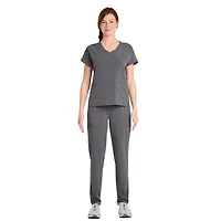 Haut d'uniforme à encolure en V ajusté et extensible pour femmes Scrubstar WC672A