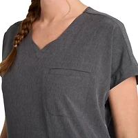 Haut d'uniforme à encolure en V ajusté et extensible pour femmes Scrubstar WC672A