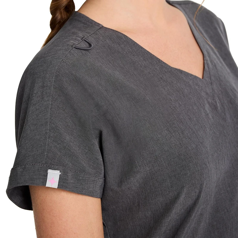 Haut d'uniforme à encolure en V ajusté et extensible pour femmes Scrubstar WC672A