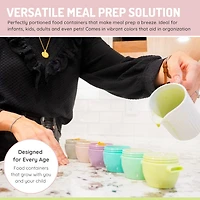 melii Snap & Go Pods - 6 x 2oz + 4 x 4oz - 10 piece set