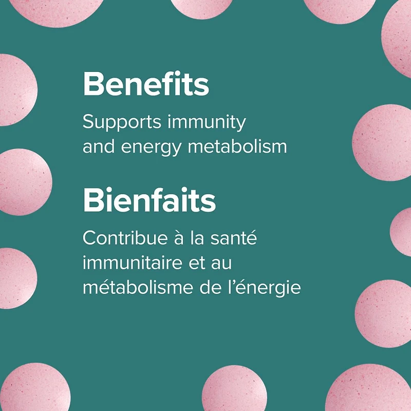 Webber Naturals Vitamine B12, Arôme naturel de cerise 2 500 mcg