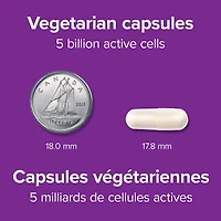 Webber Naturals Probiotique  5 milliards 5 souches de probiotiques 60 capsules végétariennes