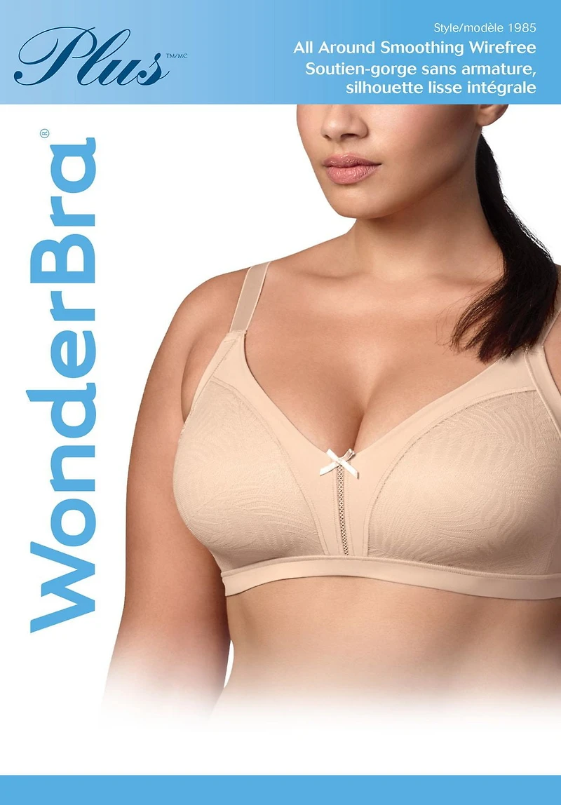 WonderBra Plus Back & Side Smoothing Wireless Bra, 44C - 46DD