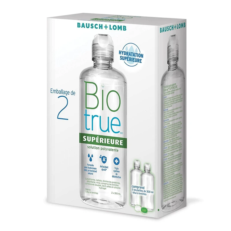 Biotrue Advanced Multi-Purpose Solution Twin Pack, Biotrue® Advanced Multi-Purpose Solution helps make wearing contact lenses easier on your eyes and has all the benefits of original Biotrue Multi-Purpose Solution plus advanced hydration and disinfection.