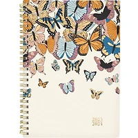 Cambridge® Petit Agenda Scolaire Hebdomadaire / Mensuel Papillon Rose