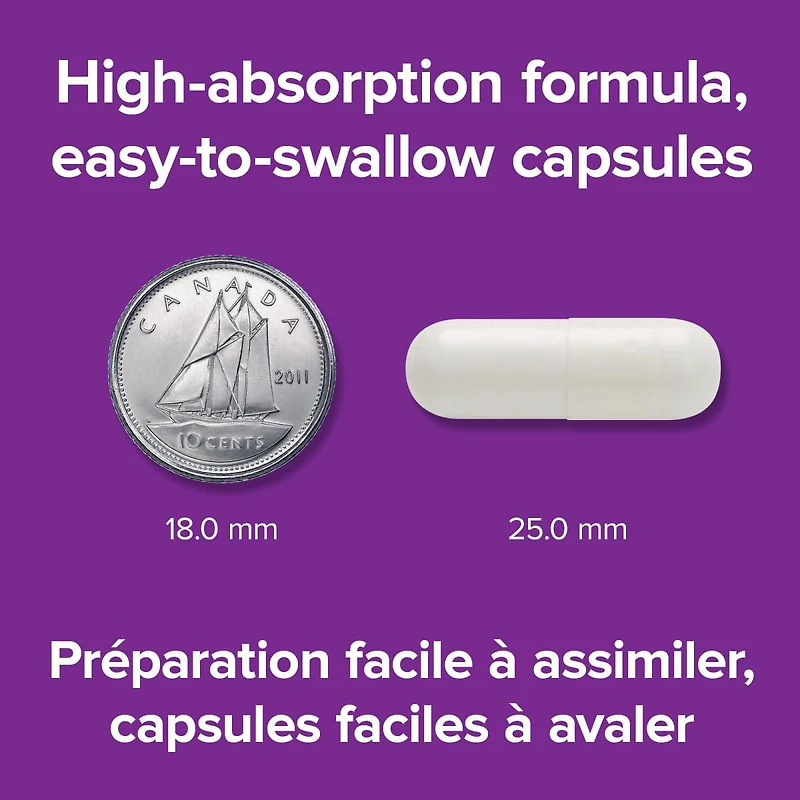 Webber Naturals Citrate de Magnésium Forte absorption, 150 mg 120 capsules