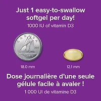 Webber Naturals Vitamine D3, 1000 UI