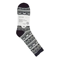 George Men's Double Layer Crew Socks 2-Pack