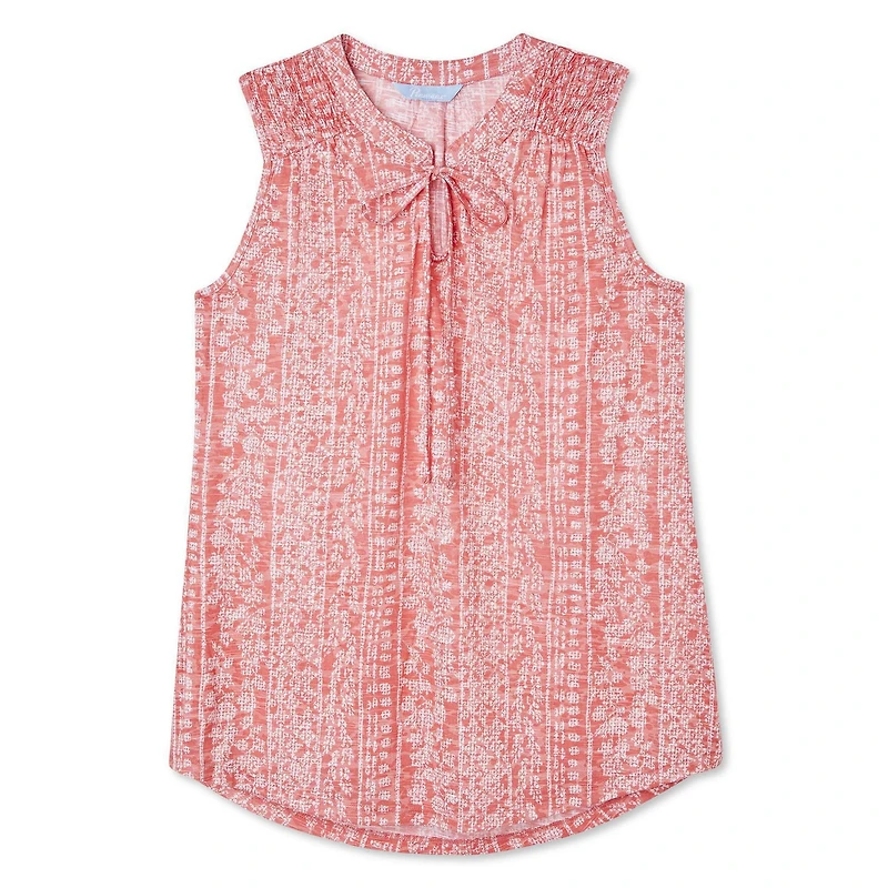 Haut imprimé sans manches Penmans pour femmes