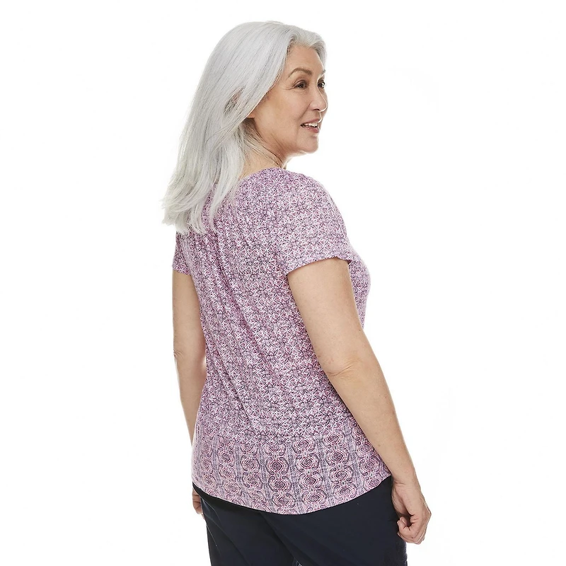 Penmans Women's Short Sleeve Burnout Top