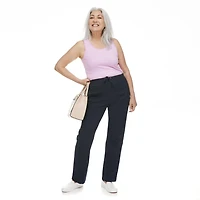Pantalon avec motif brodé de la même couleur Penmans pour femmes