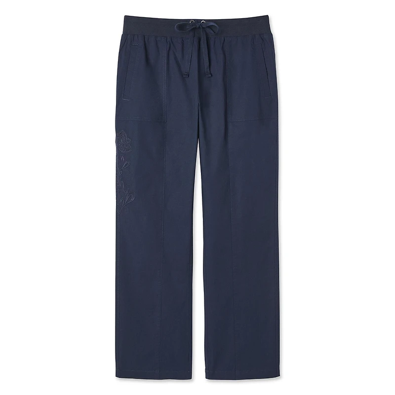 Pantalon avec motif brodé de la même couleur Penmans pour femmes
