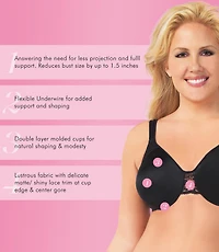 Exquisite Form #9675070 FULLY Minimizer Underwire Bra, Sizes 38C - 44DD