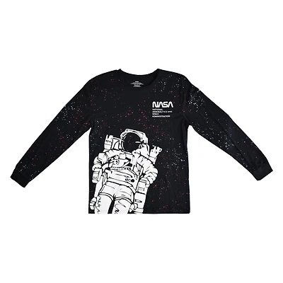 Men's NASA Astronaut In Space Long Sleeve T-Shirt