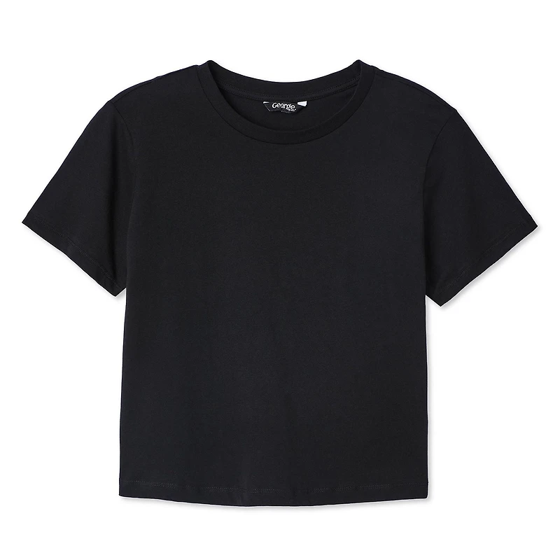T-shirt raccourci George pour femmes Tailles TP–TTG