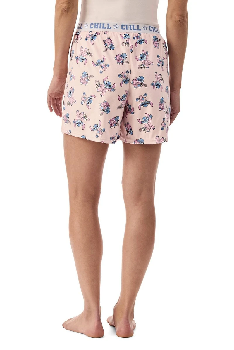 Disney Stitch Ladies' Velour Short Set