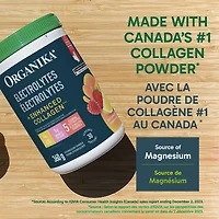 Organika Electrolytes Collagen Lemonberry 360g, Maximum hydration with essential nutrients