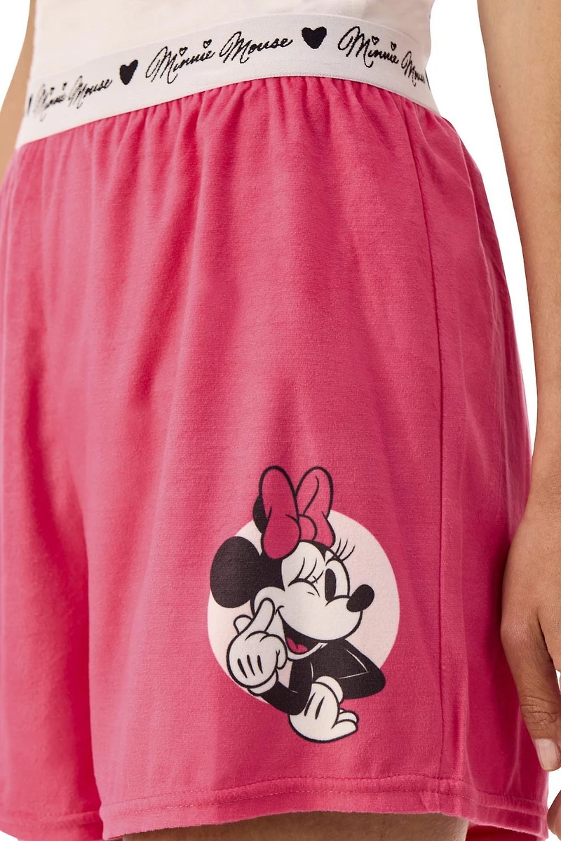 Disney Minnie Ladies' Velour Short Set