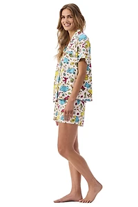 Ensemble de shorts blanc pour femmes Sesame Street