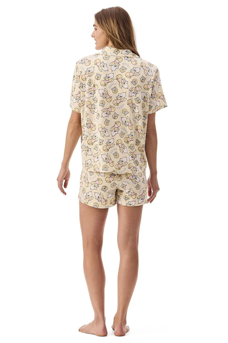Ensemble de shorts pour femmes Disney Winnie l'Ourson