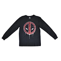 Men's Marvel Deadpool Drip Long Sleeve T-Shirt