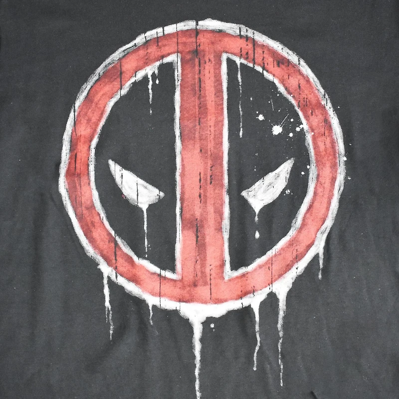Men's Marvel Deadpool Drip Long Sleeve T-Shirt