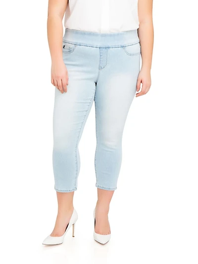 Jordache Women's Plus Wide Waistband Legging