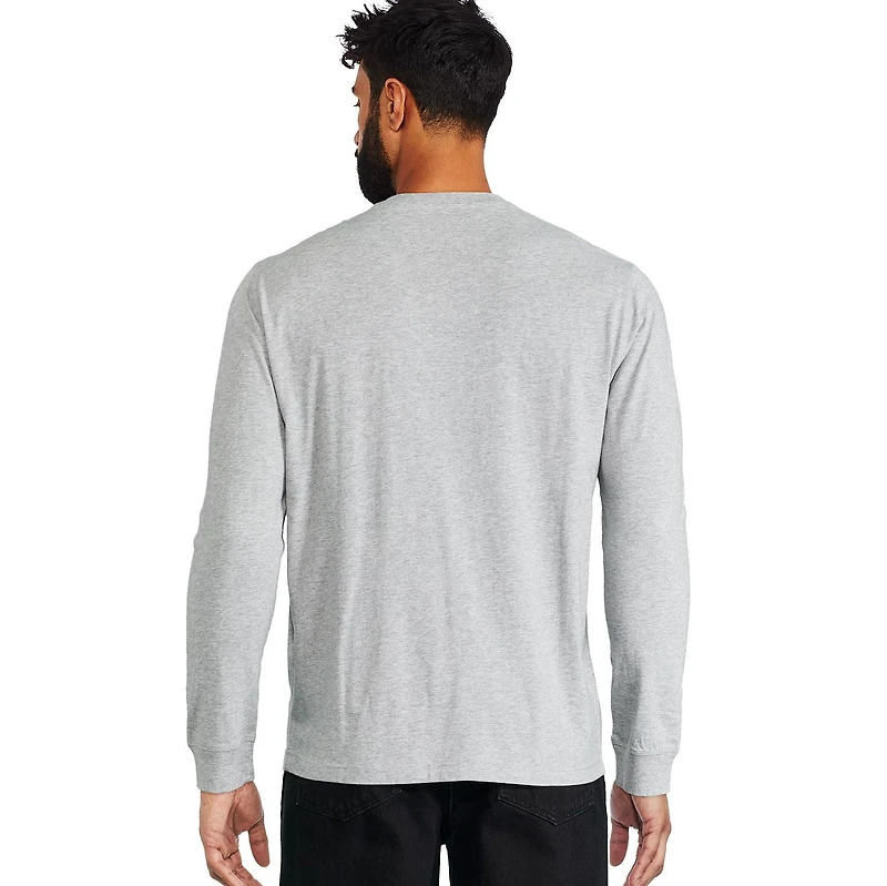 T-shirt henley George pour hommes Tailles P-2XL