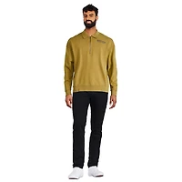 Chandail avec fermeture éclair 1/4 George pour hommes Tailles P-2XL