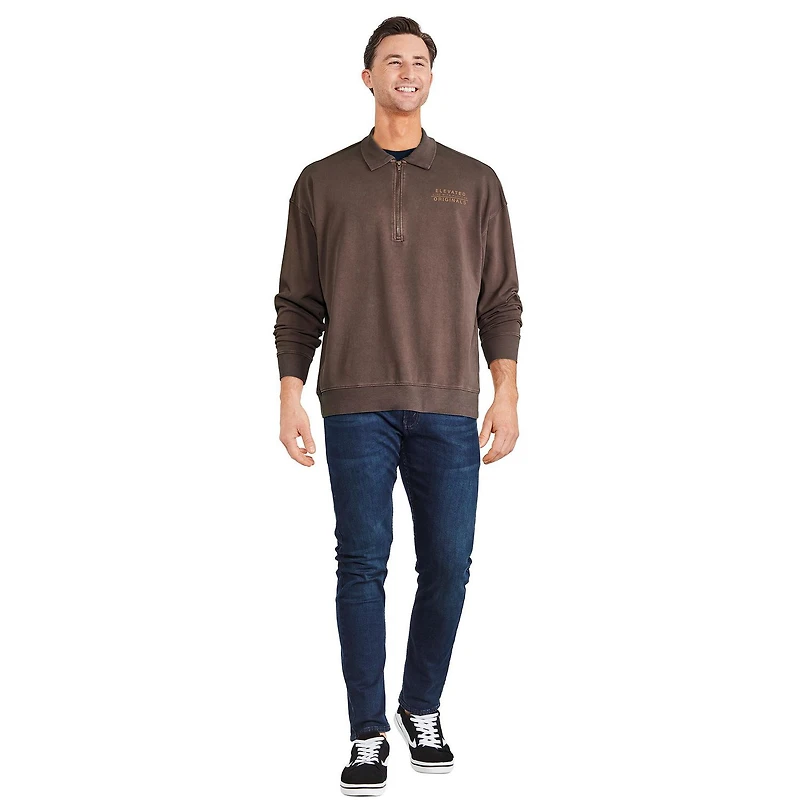 George Men's Quarter-Zip Popover, Sizes S-2XL