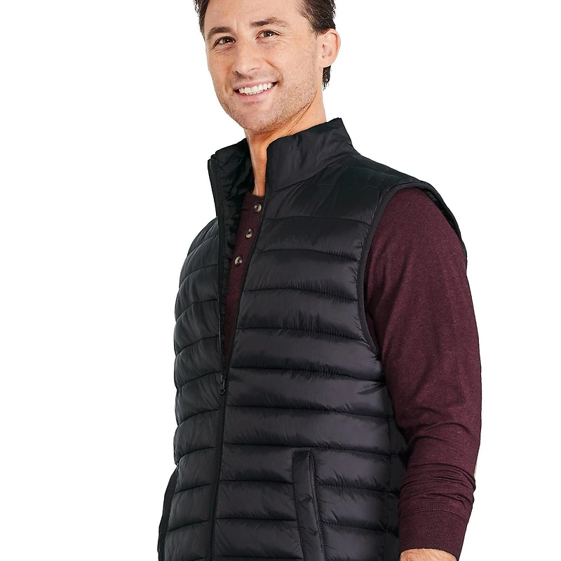 George Men's Packable Puffer Vest, Sizes S-2XL