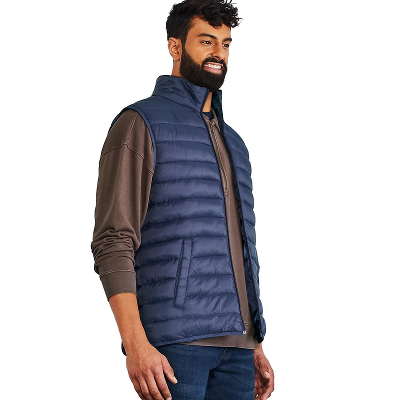 Doudoune compacte sans manches George pour hommes Tailles P-2XL
