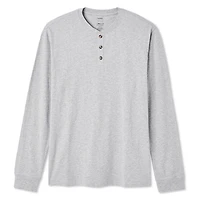T-shirt henley George pour hommes Tailles P-2XL